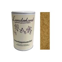 Lunderland Grünlippmuschelpulver 500g + Dosierlöffel Einzelfuttermittel für Hunde