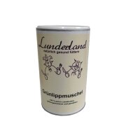 Lunderland Grünlippmuschelpulver 500g + Dosierlöffel Einzelfuttermittel für Hunde