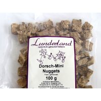 Lunderland Dorsch Mini Nuggets 100g 100 % Fisch, ohne...