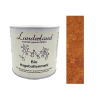 Lunderland Bio Hagebuttenmehl 100g + Dosierlöffel Einzelfuttermittel für Hunde