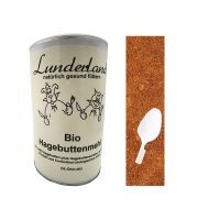 Lunderland Bio Hagebuttenmehl 600g + Löffel...