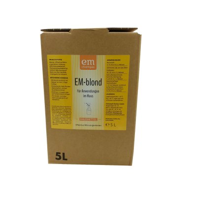 EM-blond 5 L Bag in Box  Alleskönner für Haushalt etc.