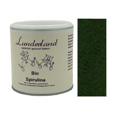 Lunderland Bio Spirulina 250g inkl. Dosierlöffel Einzelfuttermittel für Hunde und Katzen