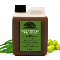 Neemöl Niemöl mit Emulgator 5L Konzentrat - ergibt 500L Sprühlösung/Gießlösung für Pflanzen