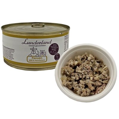 Lunderland Pansen 300g Dose 100 % Rinderpansen für Hunde