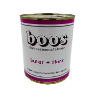 Euter + Herz (vom Rind) 800g Dose Hundenahrung barf von Boos 