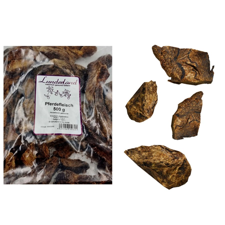 Lunderland Ziegenleber Für Hunde – 500 G, Getrocknete Stücke Als Natürlicher Trainingssnack, Fettarm & Zahnpflegend