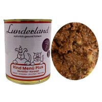 Lunderland Rind Menü Plus 800g mit Fleisch Innereien...