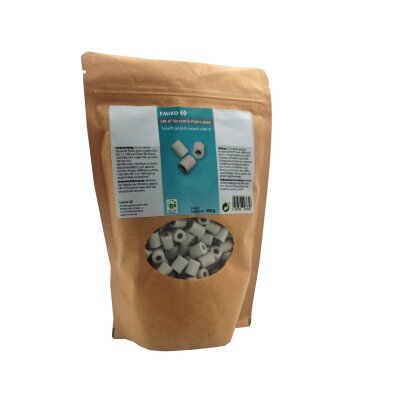 EM-X Keramik Pipes grau 500g gebrannter Keramik mit Effektiven Mikroorganismen