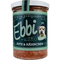 Ebbi BIO Hundefutter Pute & Hähnchen 400g Glas...